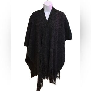 Black Fringe Shawl